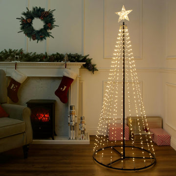 The Christmas Workshop 573 Warm White LED 6ft Cone Christmas Tree