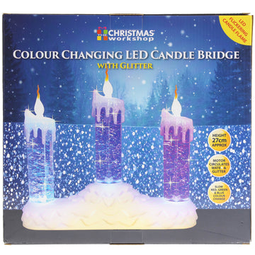 27cm Colour Changing LED Candle Christmas Decoration