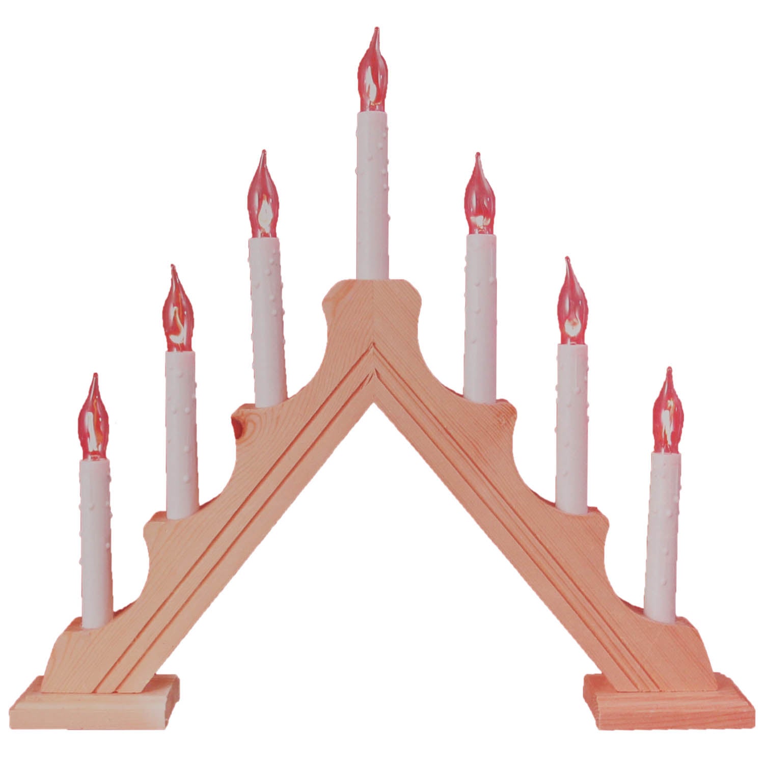 Flickering 7 Candle Bridge Light Christmas Décor