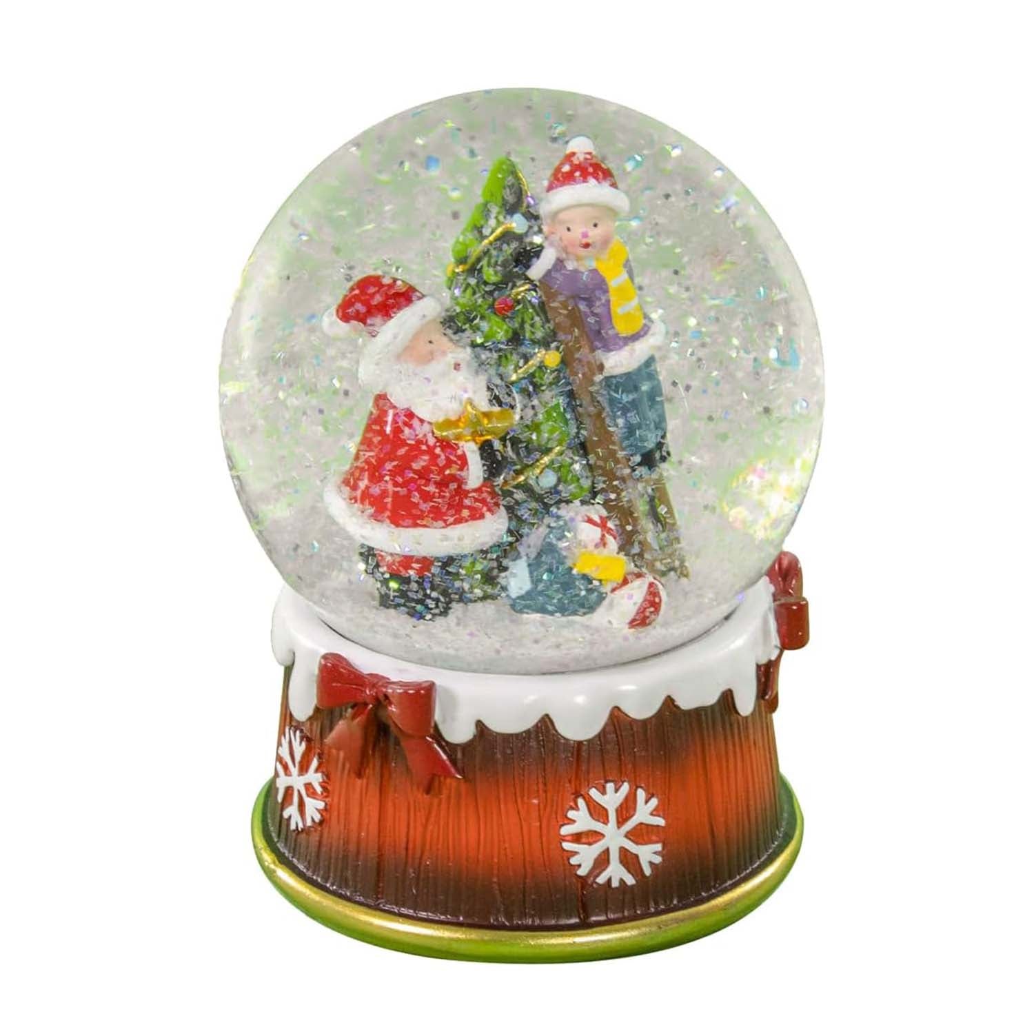 Wind Up Musical Santa Claus Snow Globe