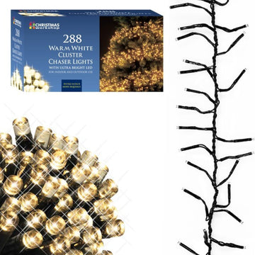 LED Warm White Chaser Christmas Lights