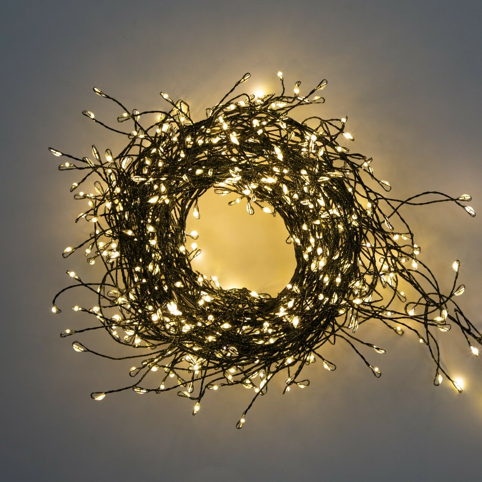 680 Warm White String Cluster LED Xmas Lights