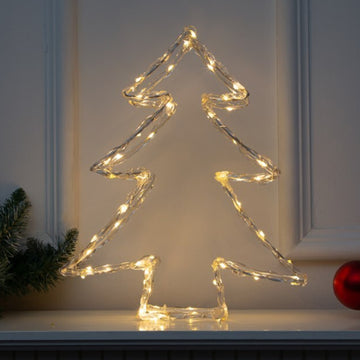 Christmas Tree Design Warm White LED Acrylic Lights