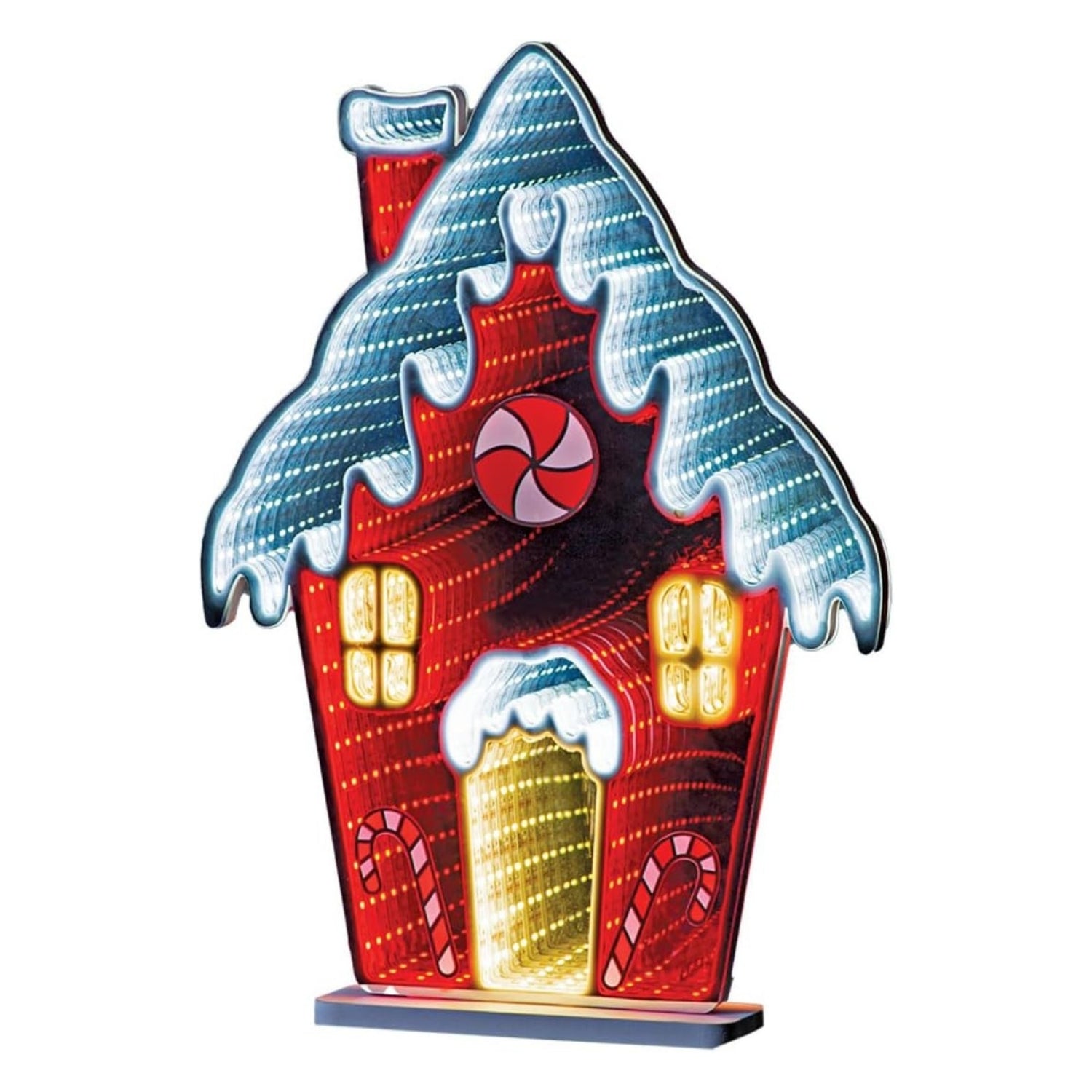 Infinity Festive Decor Christmas House LED Mirror Light