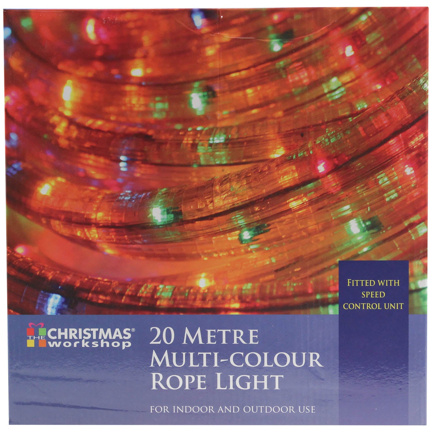 The Christmas Workshop 20m Multi-Colour Rope Light