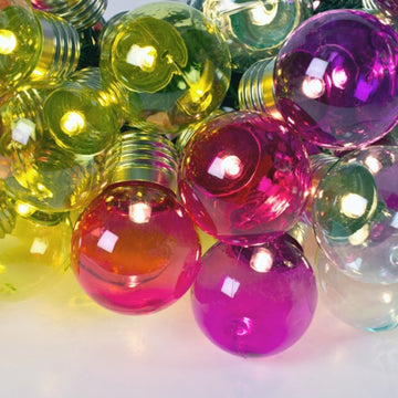 50 LED Multi-coloured Retro Christmas Party String Light Bulbs