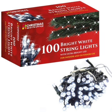 100 Ultra Bright White Fairy LED Christmas Lights