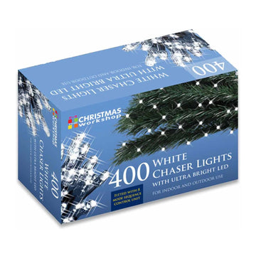 400 LED White Chaser String Fairy Lights