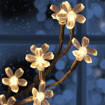 45cm Blossom Christmas Tree with 48 Warm White LED Lights