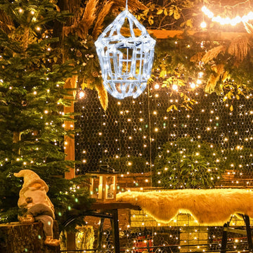 Christmas LED Lantern Silhouette Rope Light Decoration