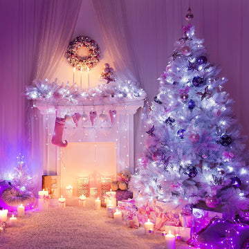 100 LED White Chaser Christmas Fairy Lights