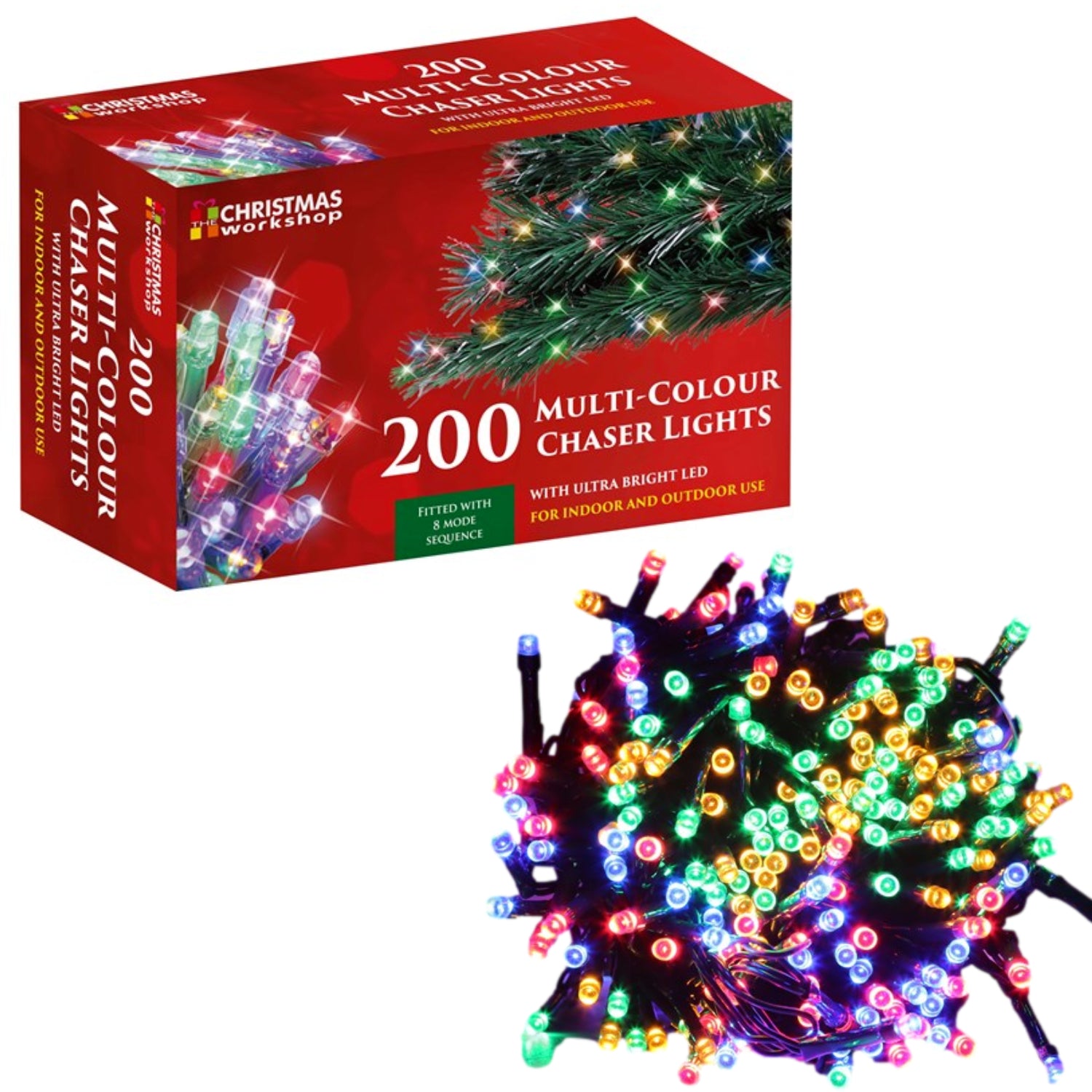 200 Multi-colour Indoor Outdoor Christmas Ultra Bright LED