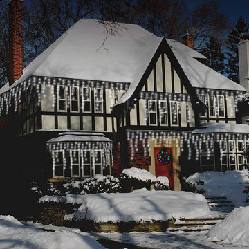 LED Icicle Chaser White Christmas Lights