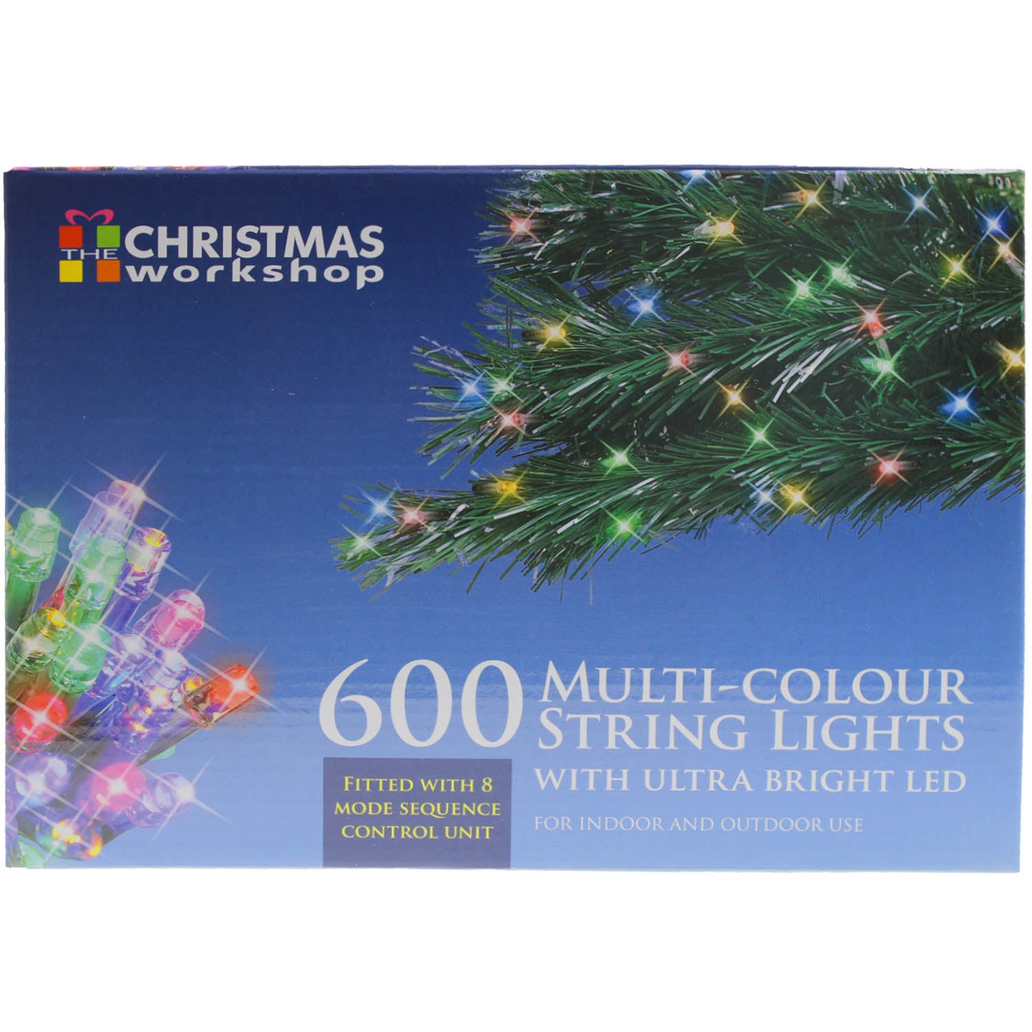 600 LED Multi-colour Ultra Bright String Christmas Lights