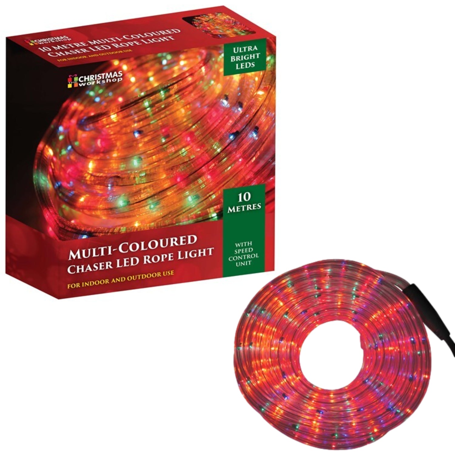 LED Multi-Coloured Rope Christmas Lights