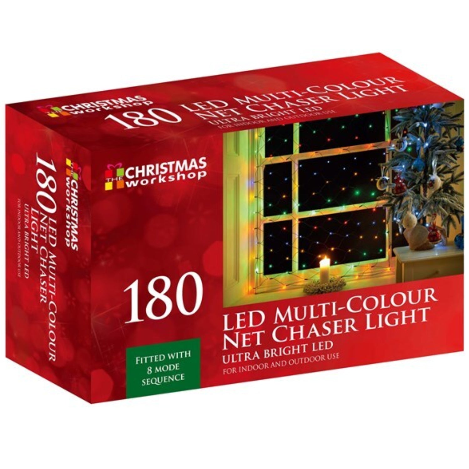 180 Multi Colour LED Christmas 8 Mode Sequence Chaser Lights