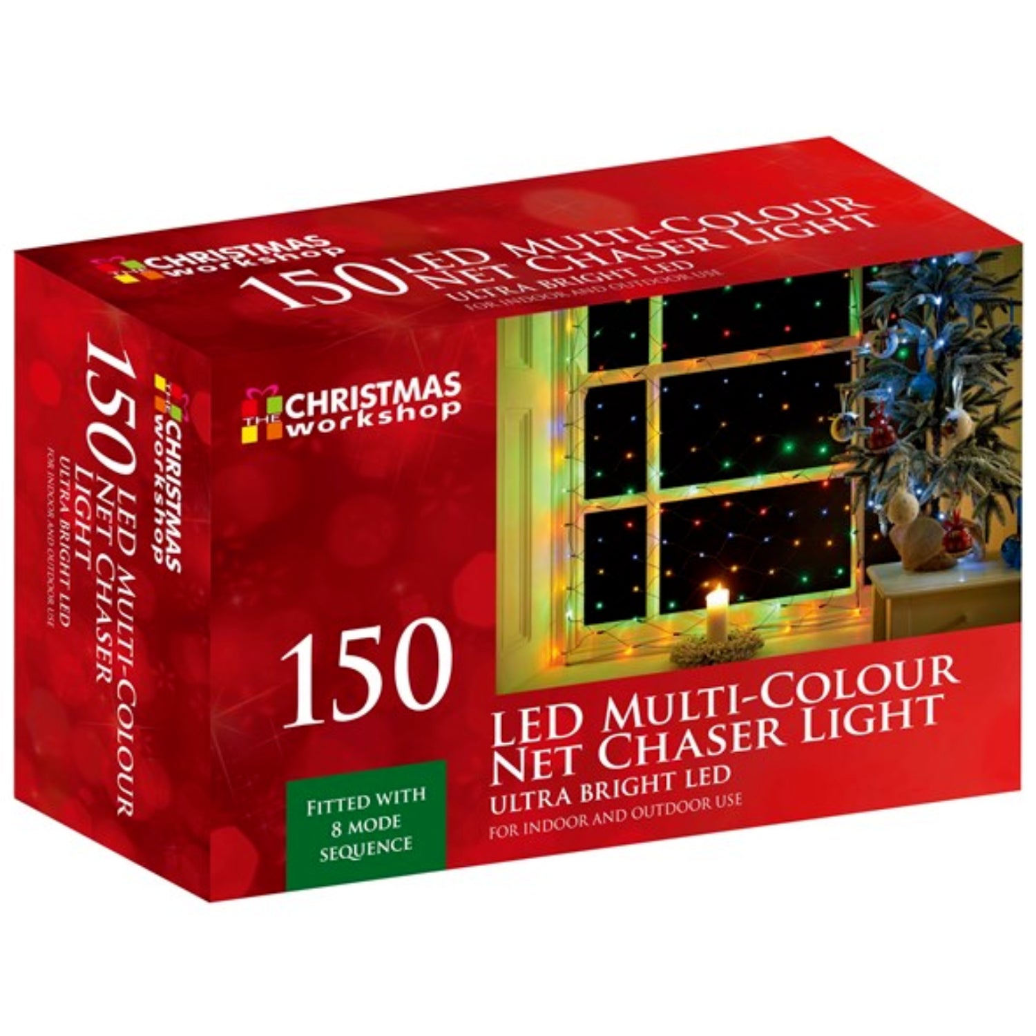 The Christmas Workshop 150 LED Net Chaser Lights