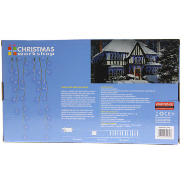 300 Bright LED Blue Snowing Icicle Christmas Ornament