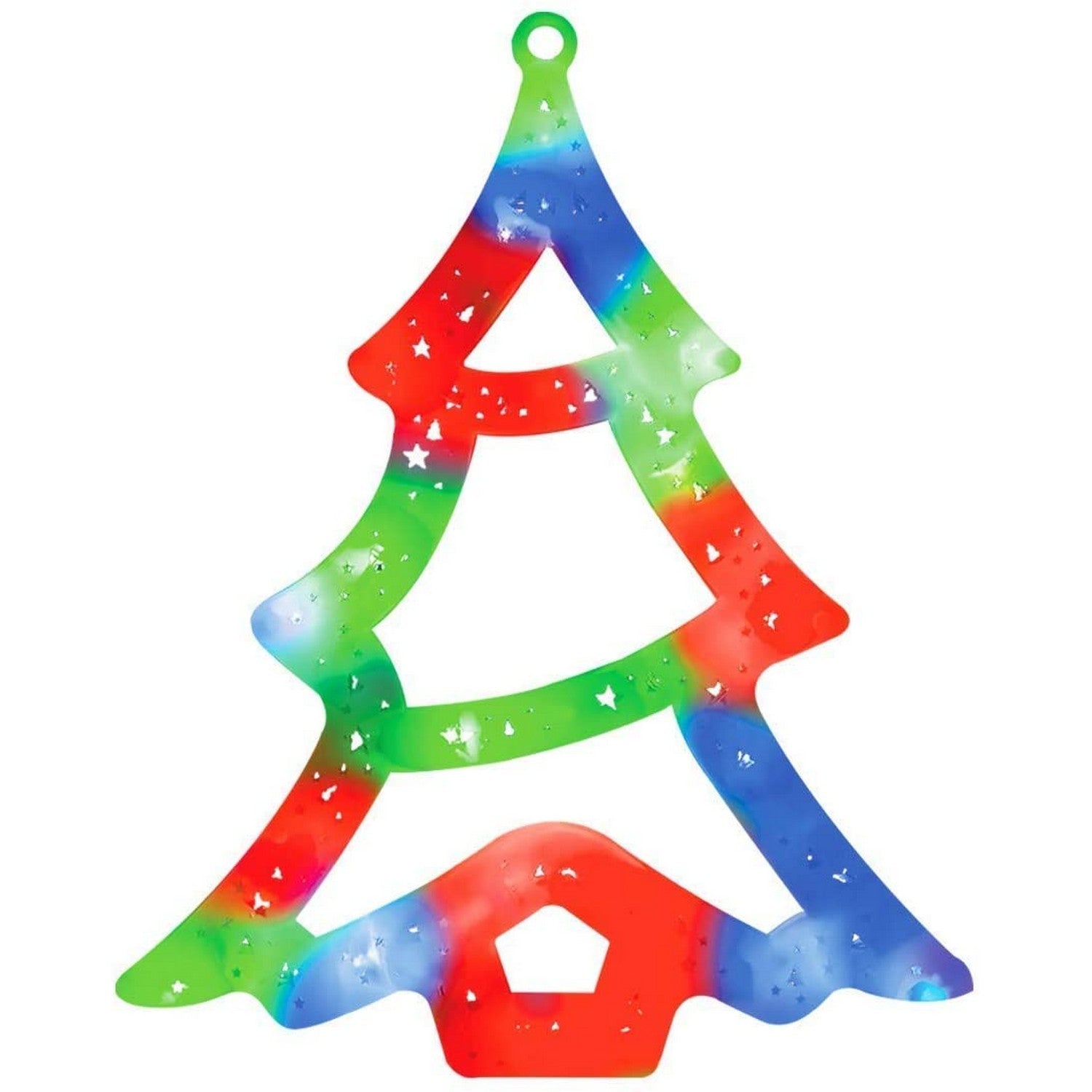 The Christmas Workshop Multi-colored LED Window Light Christmas Tree