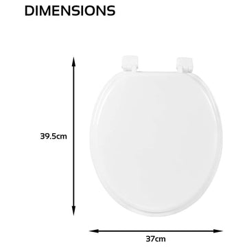 Anika Bathroom White Toilet Seat