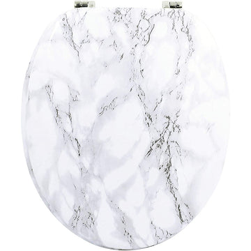Anika Bathroom Marble Effect Toilet Seat