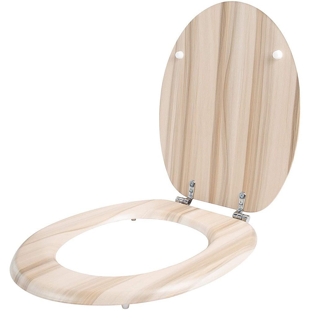 Anika Bathroom Ash Effect Toilet Seat