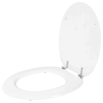 Anika Bathroom White MDF Toilet Seat