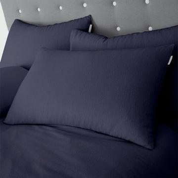 Catherine Lansfield Brushed Cotton Duvet Cover Set, King, Navy