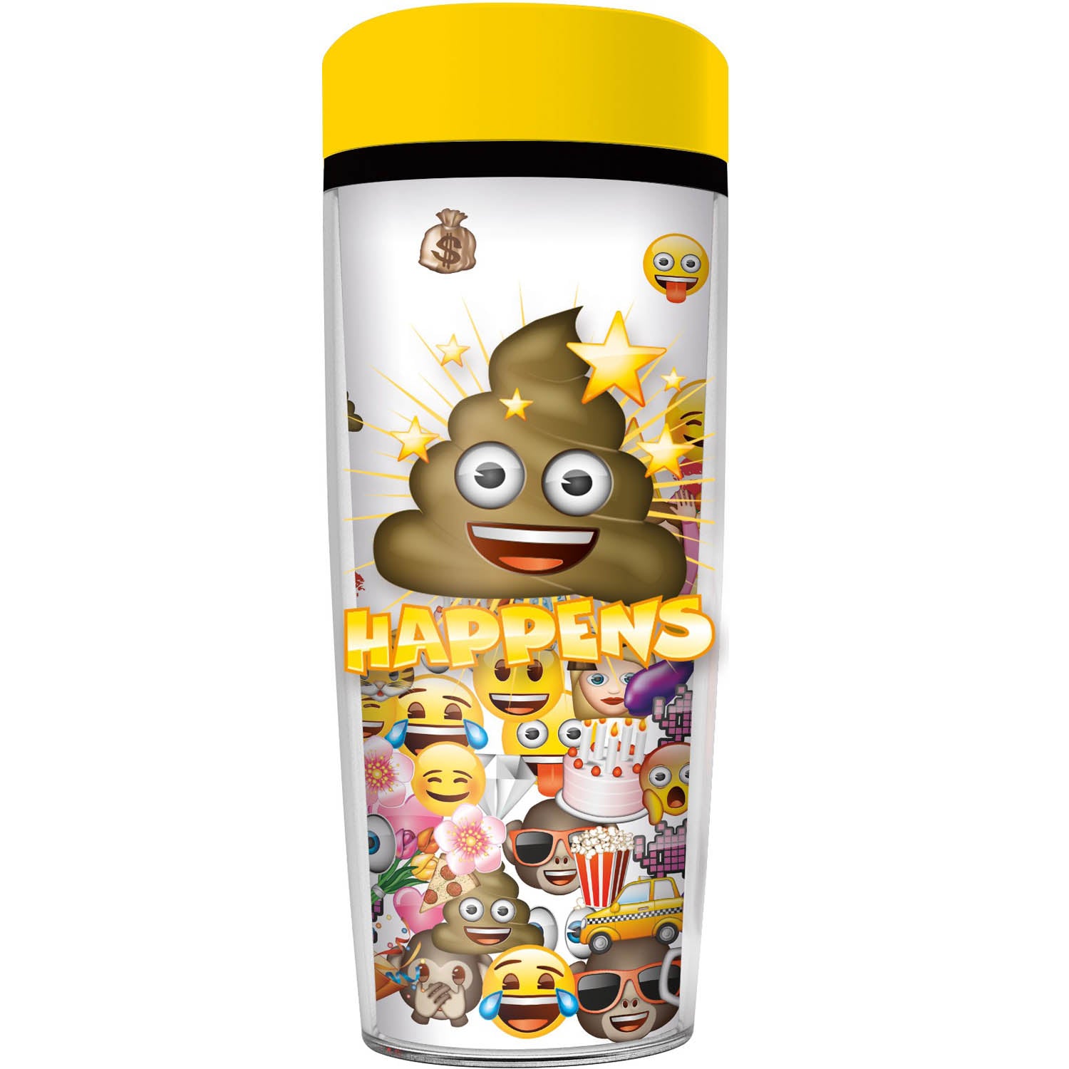 emoji ceramic travel mug