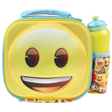 Emoji Movie 3D Insulated Lunch Bag & Bottle Set