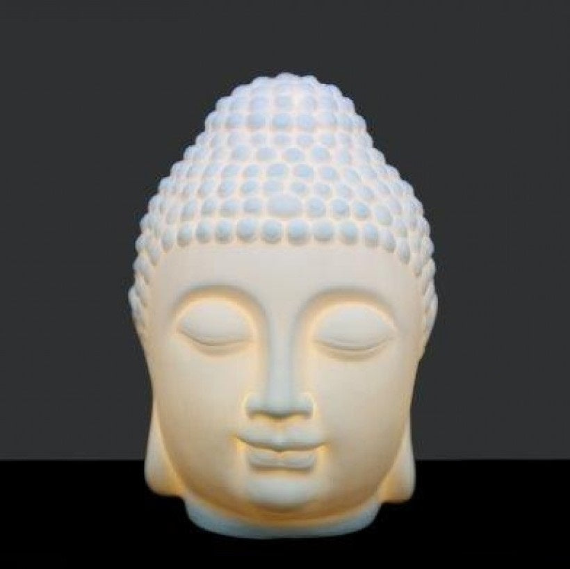 20cm White Buddha Lamp