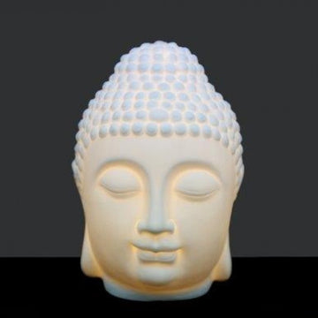20cm White Buddha Lamp