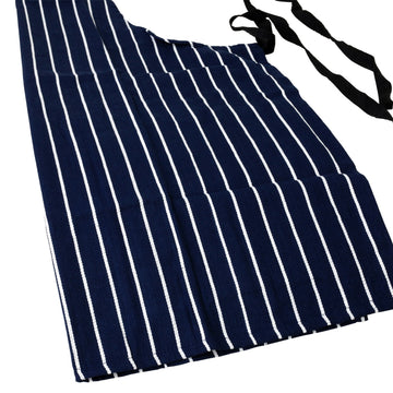 Butcher Stripe Apron 100% Cotton - Blue
