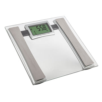 Carmen C19001 Silver Clear LCD Bathroom Scale