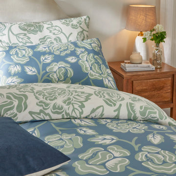 Botanical Gardens Duvet Cover Set, Double, French Blue