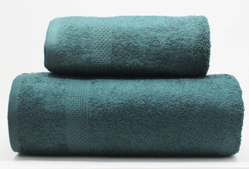 Luxury Bath Towel Designer 100% Cotton Fluffy Capetown Emerald Green 70x140cm