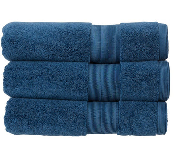 8pcs Christy Towel Set Zero Twist Sapphire Blue