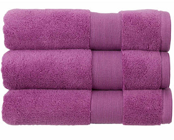 4pcs Christy Towel Set Zero Twist Towel Violet