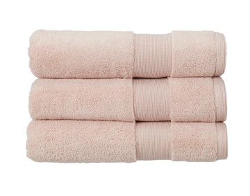 4pcs Christy Towel Set Zero Twist Blush Pink