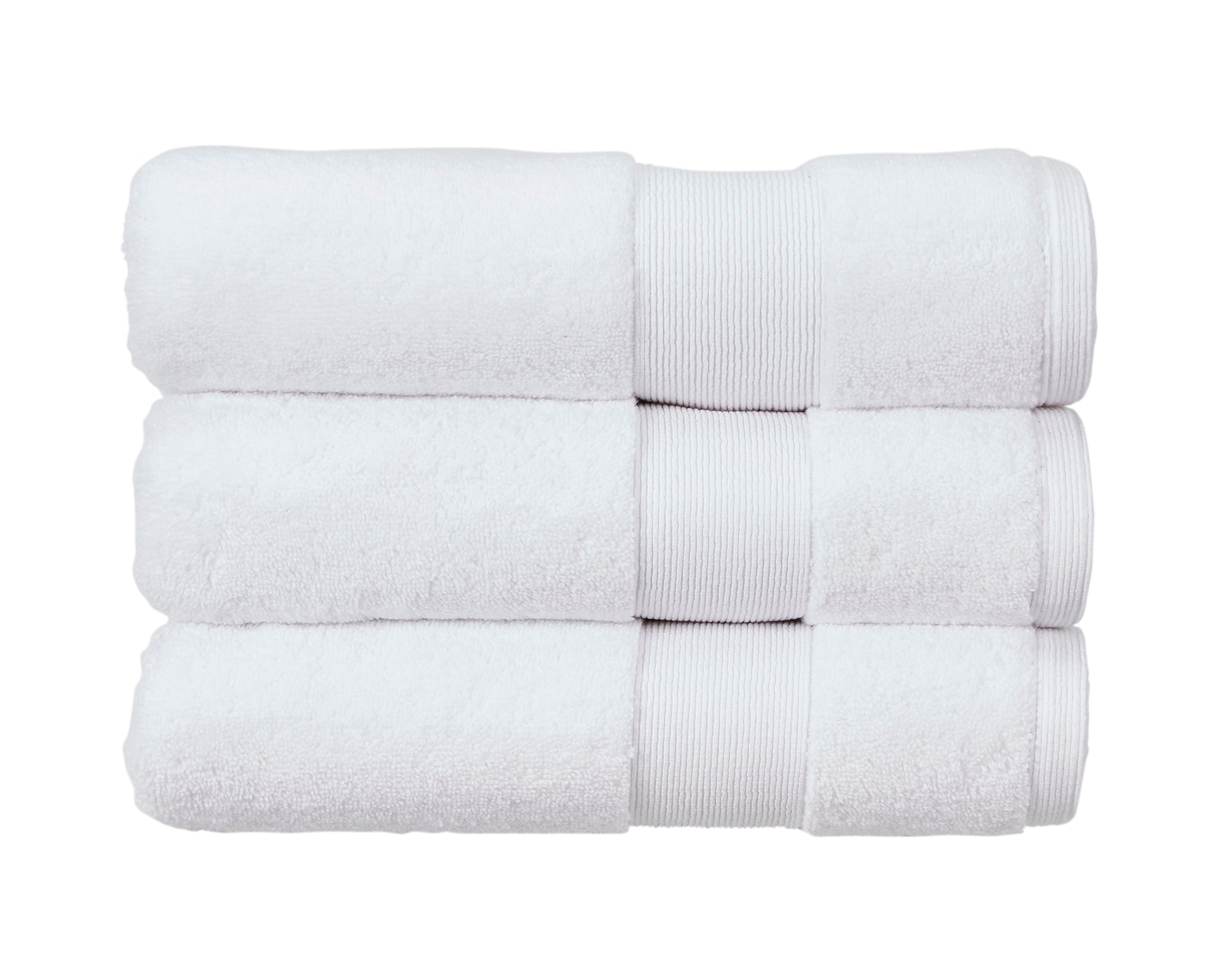 2pcs Christy Towel Set Zero Twist White