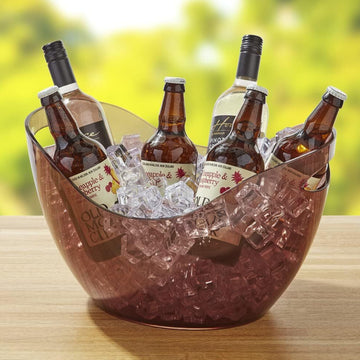 12L Ice Storage Bucket Brown