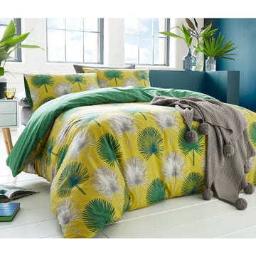 Appletree Cotton Lime Yellow Green Double Bed Duvet Cover Set