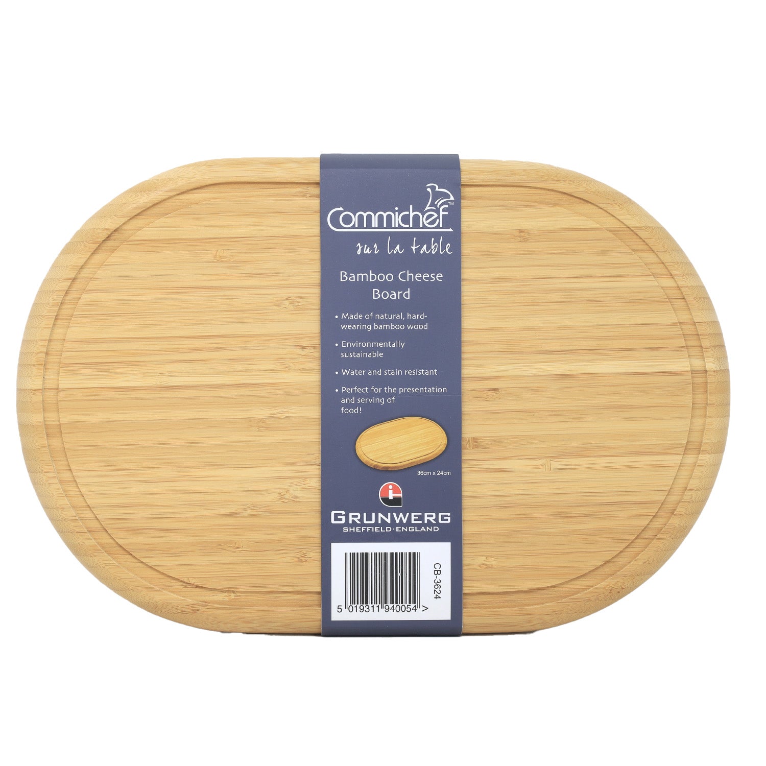 Grunwerg Eco-Friendly Wooden Charcuterie Cheese Board