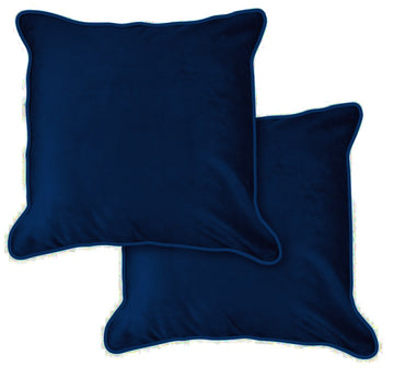 Navy Luxury Velvet Cushion Cover