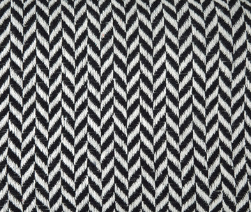 Luxury Herringbone Sofa Throw Black 50x60"
