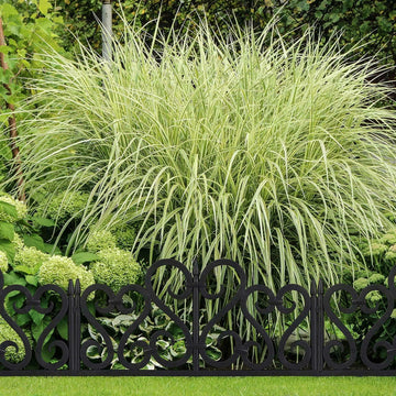 4 Pack Plastic Black Fence Effect Lawn Edging
