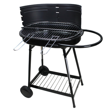 Barren Portable Outdoor Charcoal Grill with Wheels