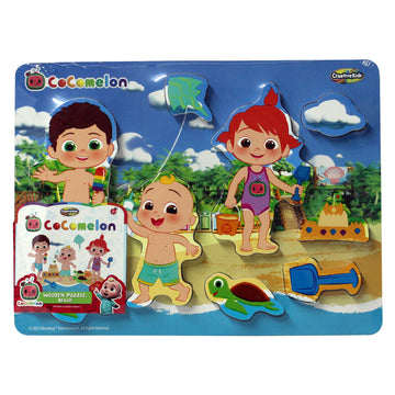 9 Pc Cocomelon Wooden Beach Learning Jigsaw Puzzle Set
