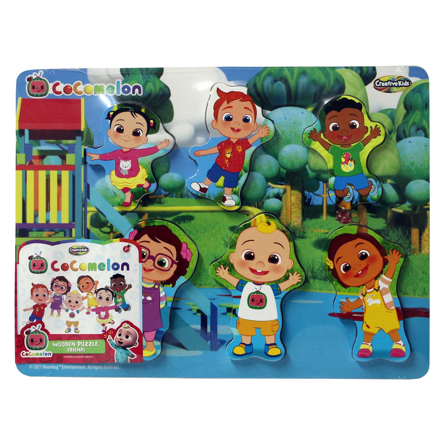 9 Pc Cocomelon Wooden Friends Learning Jigsaw Puzzle Set