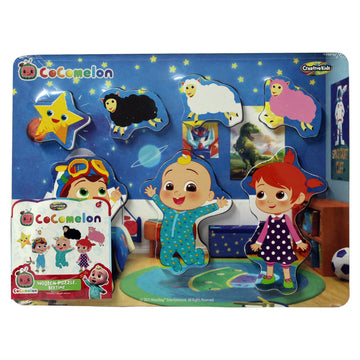 9 Pc Cocomelon Wooden Bedtime Learning Jigsaw Puzzle Set